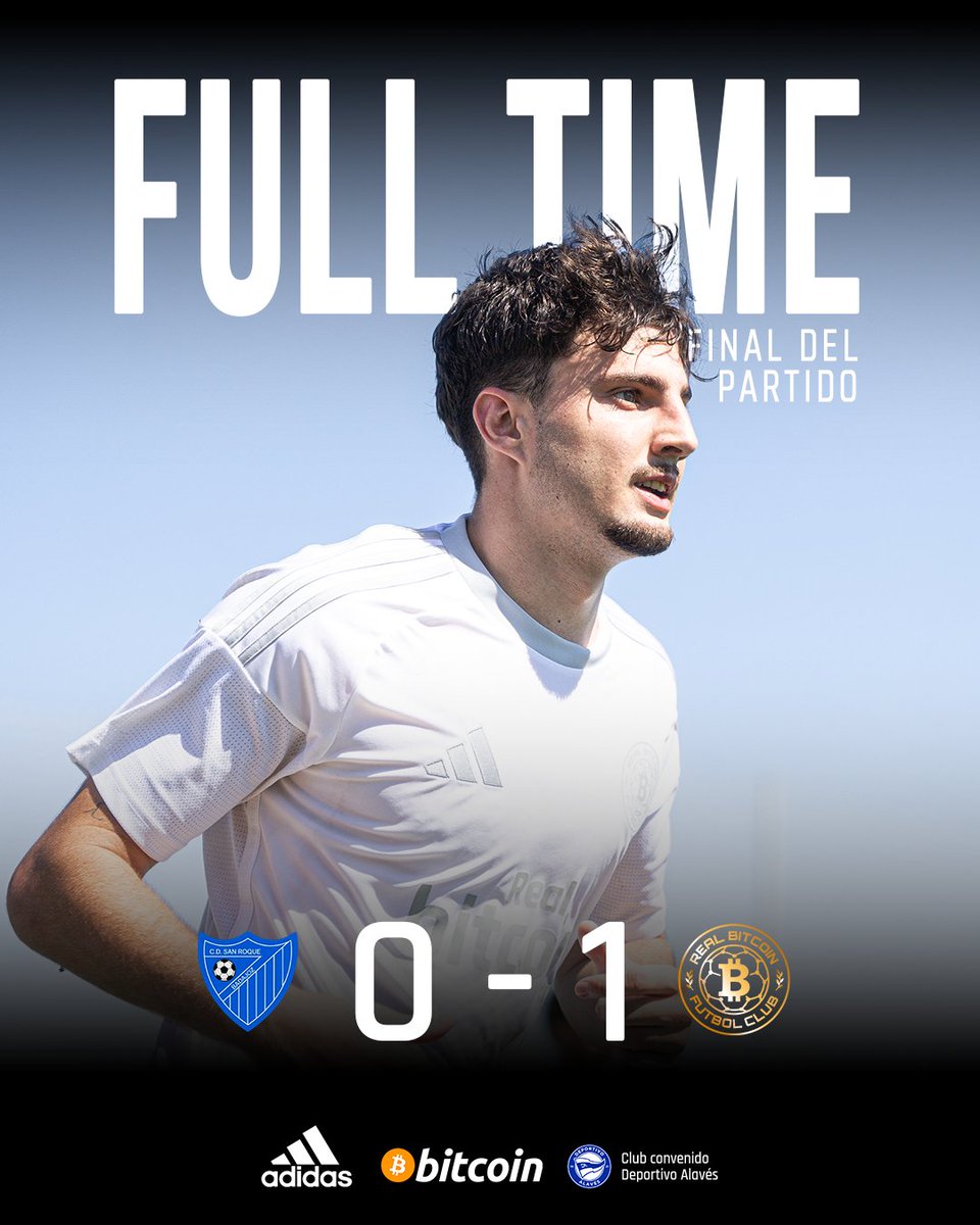 RealBitcoinFC's tweet photo. 🏁 𝗙𝗜𝗡𝗔𝗟

C.D. San Roque 0-1 Real Bitcoin FC

Dos jornadas. Dos victorias. 🖤💛

⚽ Abdel

Un partido trabajado hasta el final para sumar otros tres puntos y seguir creciendo en la Temporada Génesis.

#RealBitcoinFC #TemporadaGénesis https://t.co/nvItFgkQYw