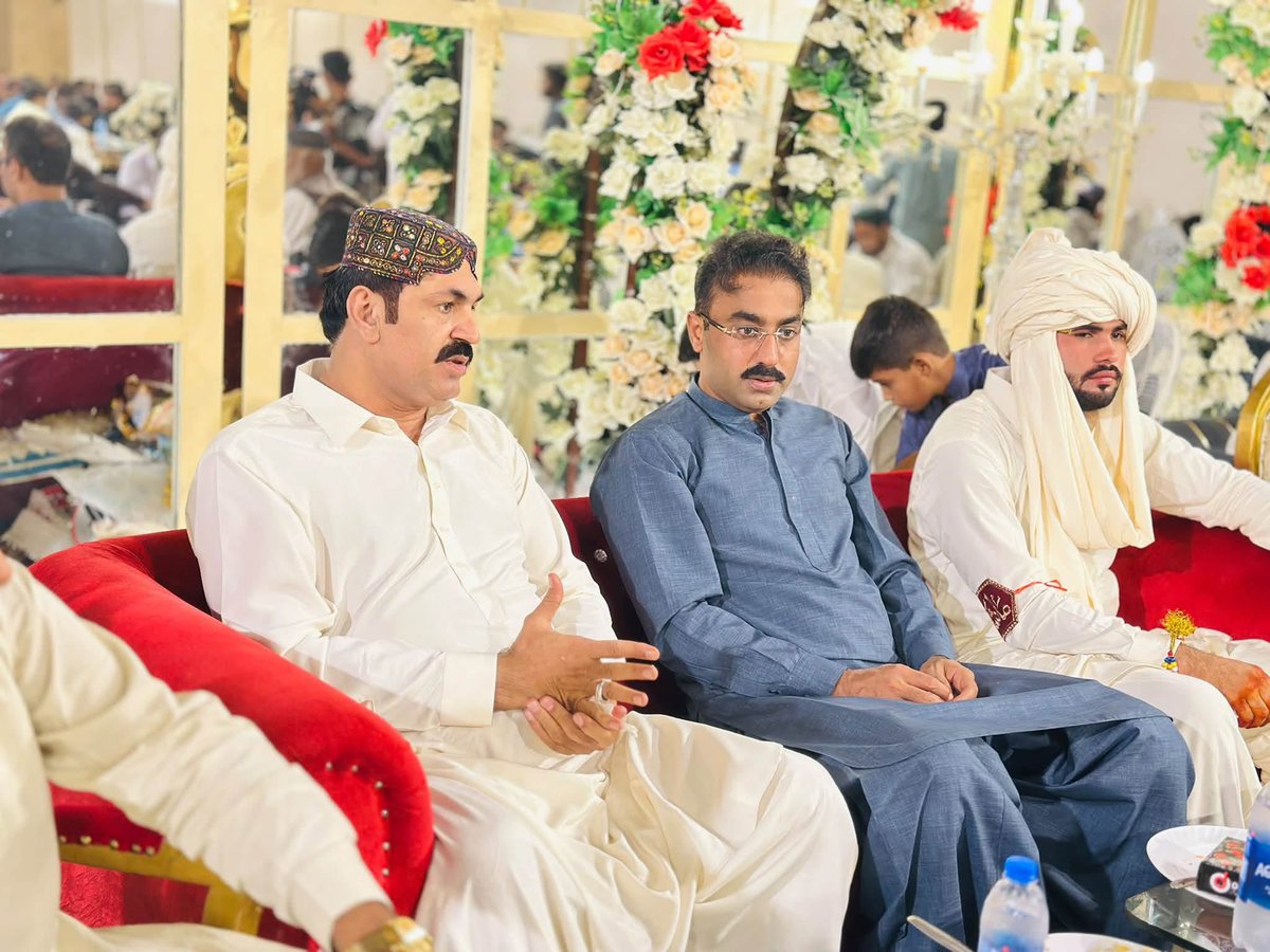 ShabirLakhoppp's tweet photo. Today, 27-09-2026, PPPP Young Leader Mr. @bilalshoro376 attended the wedding ceremony of the son of Mr. Hashim Noohani at Friends Banquet, PS-60 Qasimabad, Hyderabad.
He shared warm wishes with the family and joined them in celebrating this special occasion.
#PPPP #BilalKhanShoro #PS60 #Hyderabad