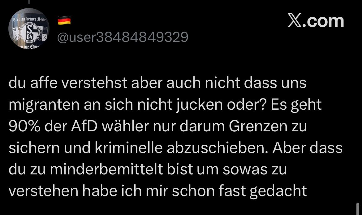 Quadinho1's tweet photo. Aber ey denkt bitte dran es geht denen nur um die kriminellen Ausländer die sie abschieben wollen sonst haben die mit Migranten kein Problem! 😊 https://t.co/LFSQqUnwr8