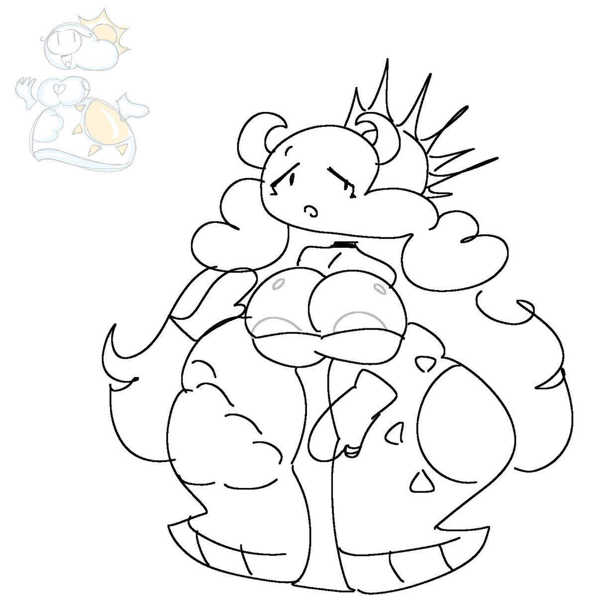 PurpleVineyyy's tweet photo. Princess Weathery Has been Redesign as "Queeny Weathernia"

Shes now shy <3 https://t.co/umS4i0erDV