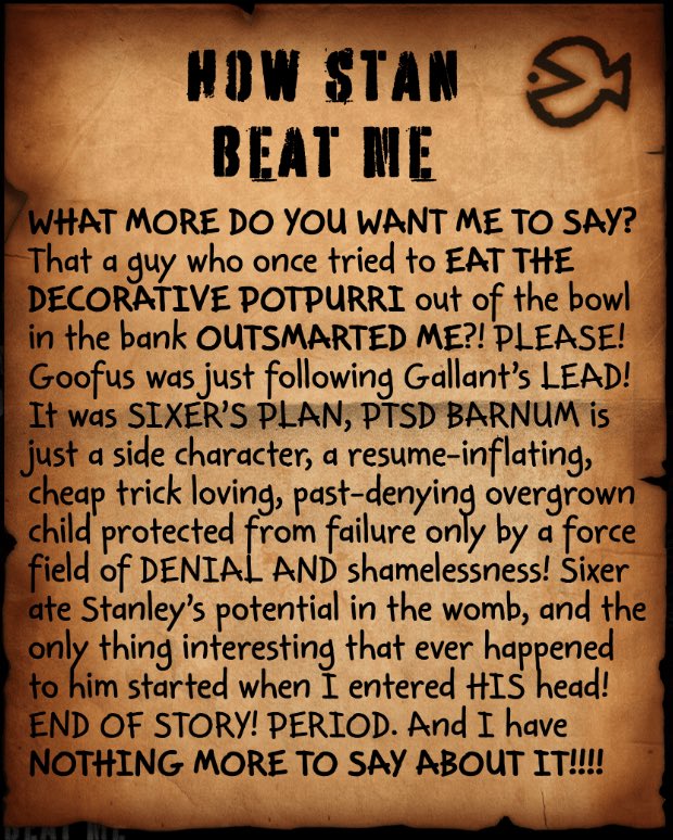 8BallAlcatraz's tweet photo. PTSD BARNUM https://t.co/2kJL75stQo