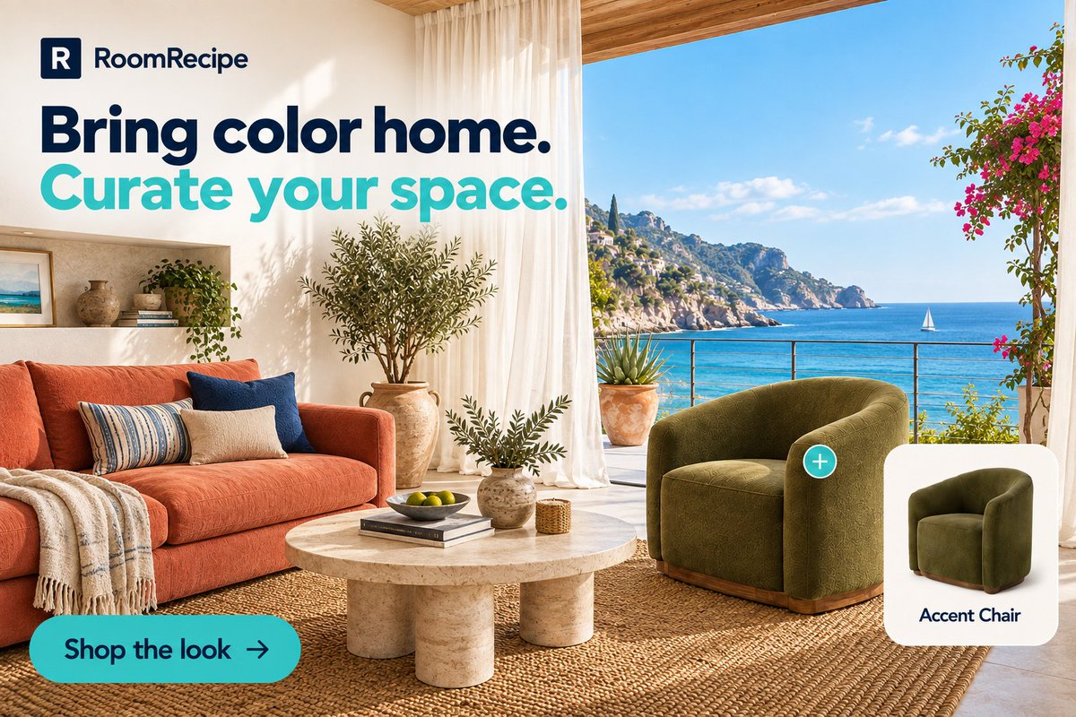 RoomRecipe_RR's tweet photo. Bring a little Mediterranean sunshine home!!

☀️Terracotta, olive green, and natural textures make every day feel like a coastal escape. Find your inspiration with RoomRecipe.

#MediterraneanDecor #CoastalLiving #HomeDecor #RoomRecipe https://t.co/yy4i1njxcI