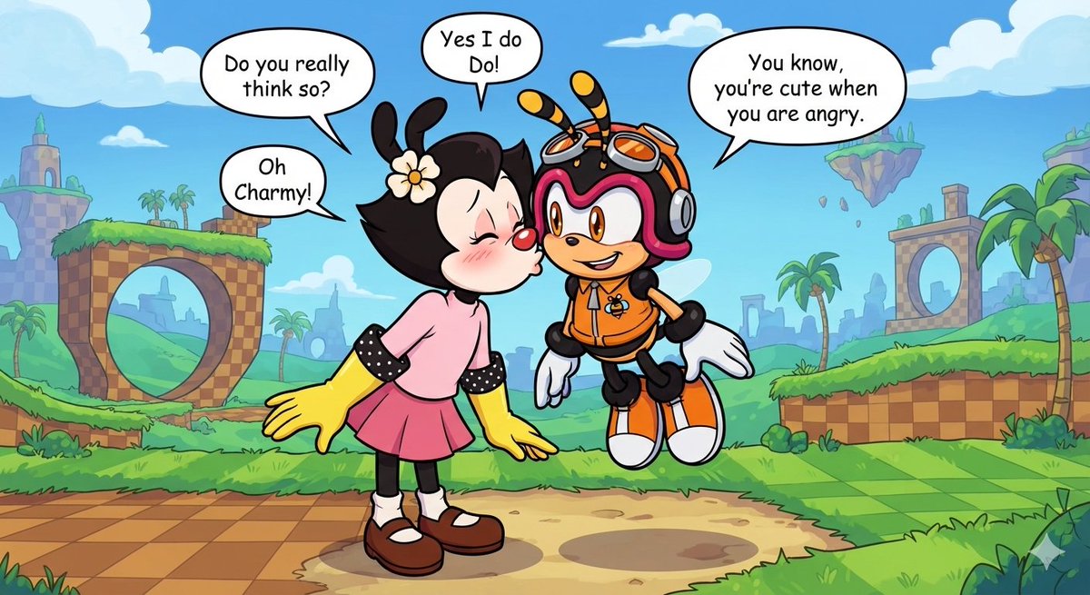 TommyHo46439136's tweet photo. Dot Warner X Charmy the Bee 2
#CartoonNetwork #Animaniacs #SonicX @SonicXFrames #SonicTheHedgehog #DotWarner #CharmyTheBee https://t.co/TAcxgknNQH