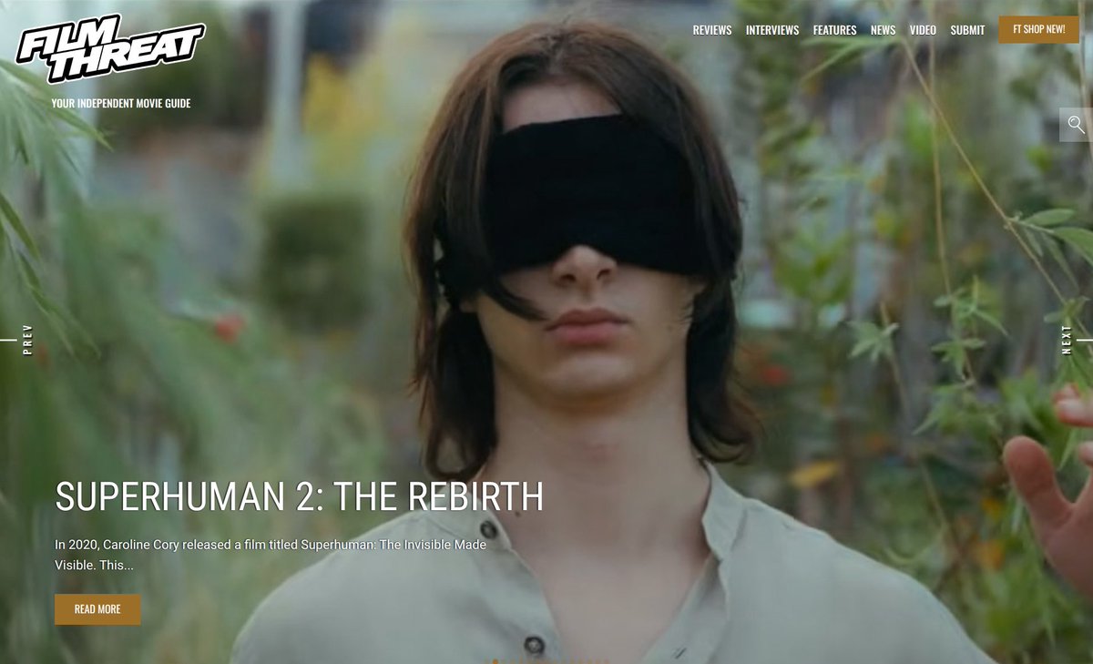 FilmThreat's tweet photo. "...the research and experiments being conducted to better understand how the visually impaired see things by receiving these resonant waves." Benjamin Franz reviews Superhuman 2: The Rebirth.
https://t.co/VMlIj8AbZT #SupportIndieFilm #Documentary #Superhuman2TheRebirth https://t.co/Xl1Jt7By0L