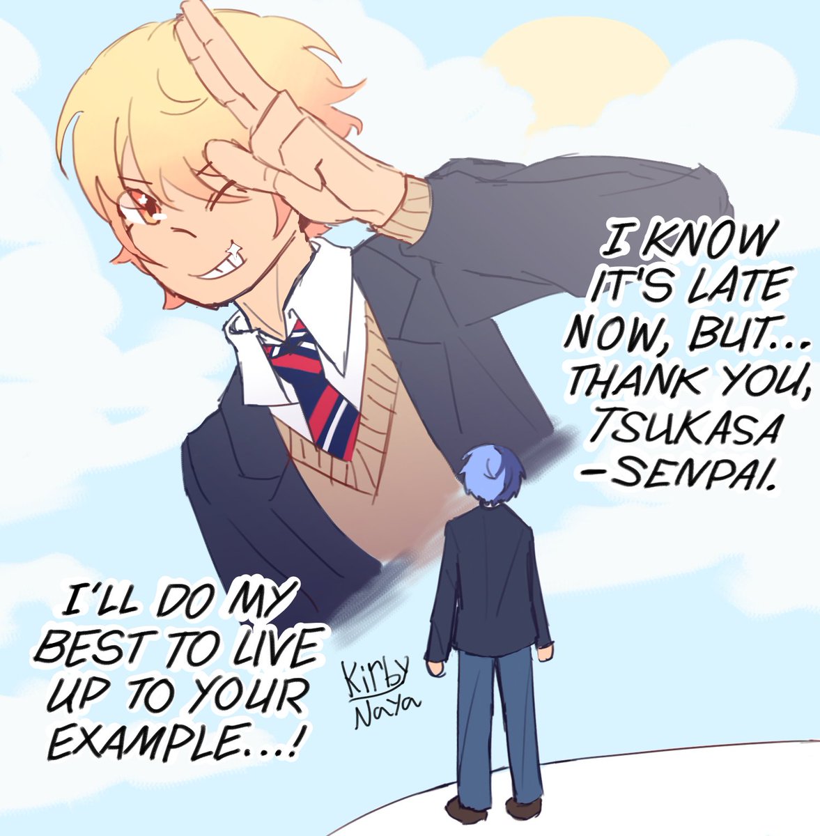 nayaareally's tweet photo. senpai is furthering his education #prsk_FA https://t.co/bR851iqiQk