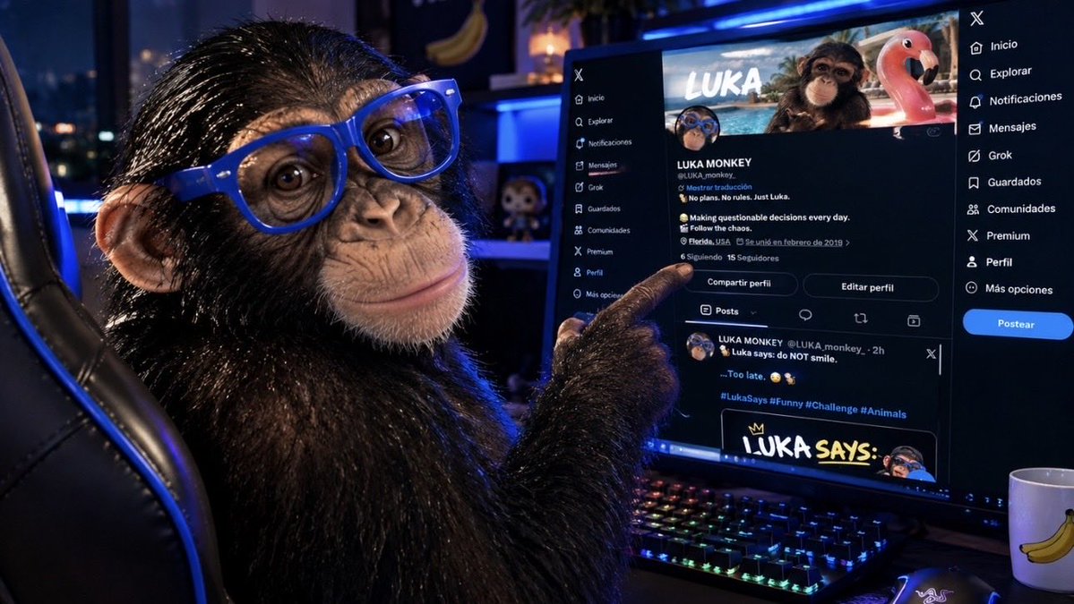 LUKA_monkey_'s tweet photo. Luka has been checking his own Twitter… 👀🐒💻

Be honest: if you had 5 minutes alone with Luka’s account, what would you post? 😂

👇 I’m reading the comments.

#Luka #LukaMonkey #Monkey #FunnyAnimals #AnimalLovers #Chimpanzee #Funny #Gaming #Twitter https://t.co/GbBjvsooDb