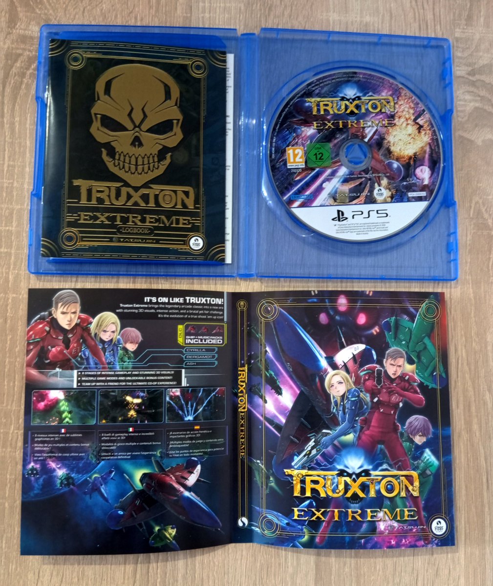 PixelPowerLine's tweet photo. @HCGSHOW Hell yeah, Earthion! Absolute must-buy if you love shoot ‘em ups 💪💥❤️
Truxton Extreme was solid and I really enjoyed the comic-style story. If somebody wants to play the OG arcade versions, Truxton I &amp; II are available in Toaplan Arcade Collection Vol. 2 https://t.co/tfZ65gZJkl