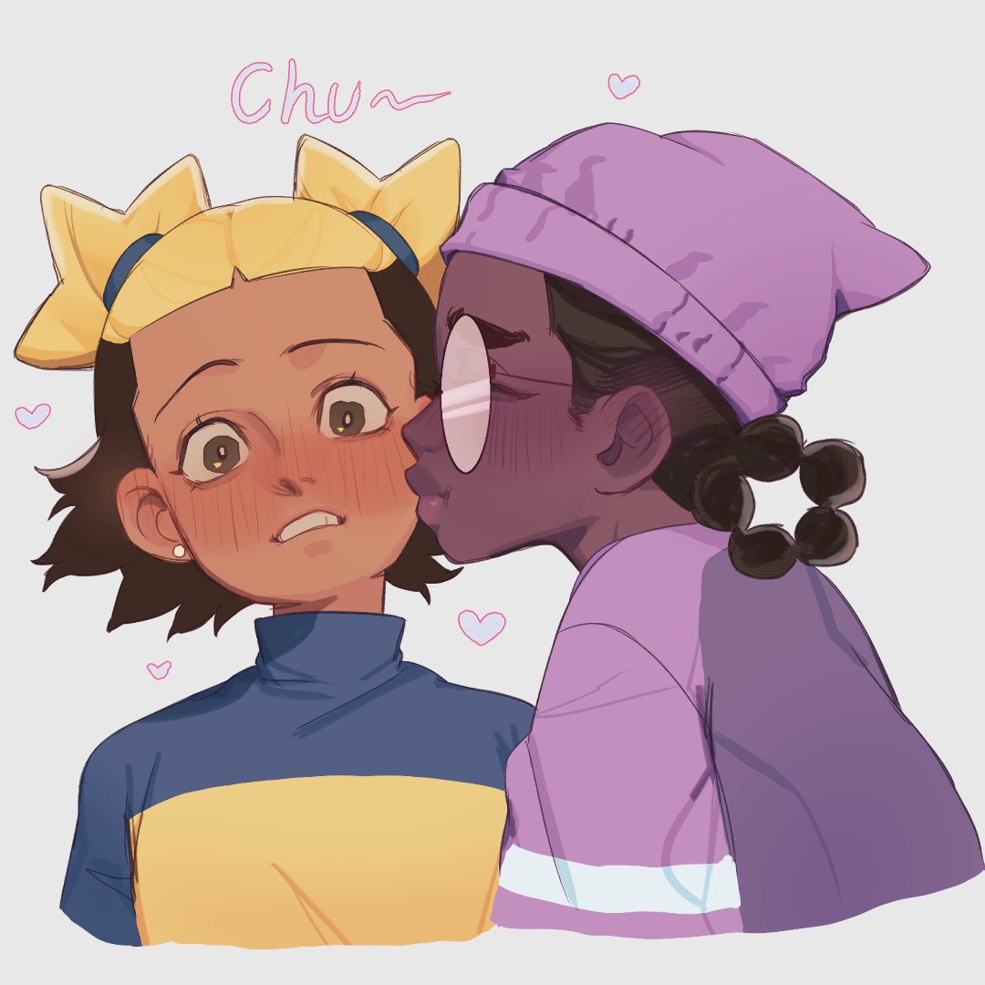 AmmsArt__'s tweet photo. Magical girl special move: kiss attack!⭐️ https://t.co/C7o6bViqtU