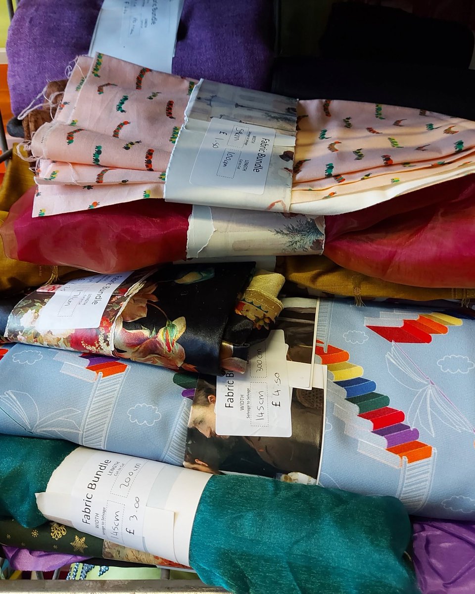 michaelrodp4oe's tweet photo. FABRIC SALE! Saturday 21 March, 9:30am–2pm; Tuesday 24 March, 9:30am–4:30pm. Only 6 days to go! 50% off all fabrics, from just 75p to £2. 50 per metre. Swatch envelopes: 50p each. See you there! https://t.co/vvvnTuFd1W