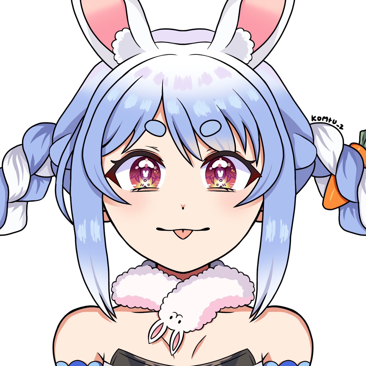 Komtu_z's tweet photo. PekoPekoPeko🩵🥕

#ぺこらーと
#usadapekora https://t.co/yPUfTN6oem