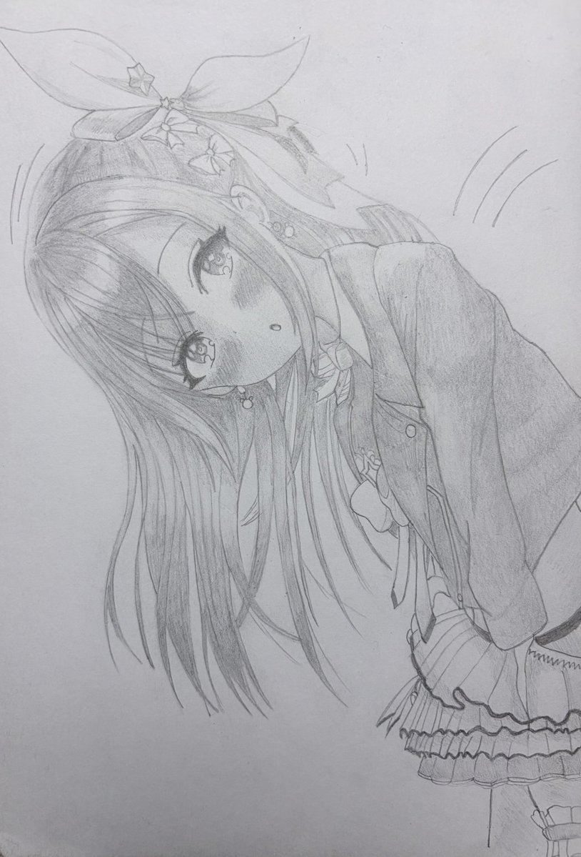 Kazuuayym's tweet photo. #soraArt、#そらArt、#ときのそら
ミニ丈ジャケット衣装第二弾。横から覗き込むそらちゃんを描きました。
お顔は、新メイク風に髪のきめ細かさや、輪郭の丸みなどをアレンジしています。
イメージとしては、デスクワークなどで疲れている所へ、様子を見に横から顔を覗き込みに来たという様なシチュでしようか？
かわいいー✩°｡⋆⸜(* ॑꒳ ॑* )⸝