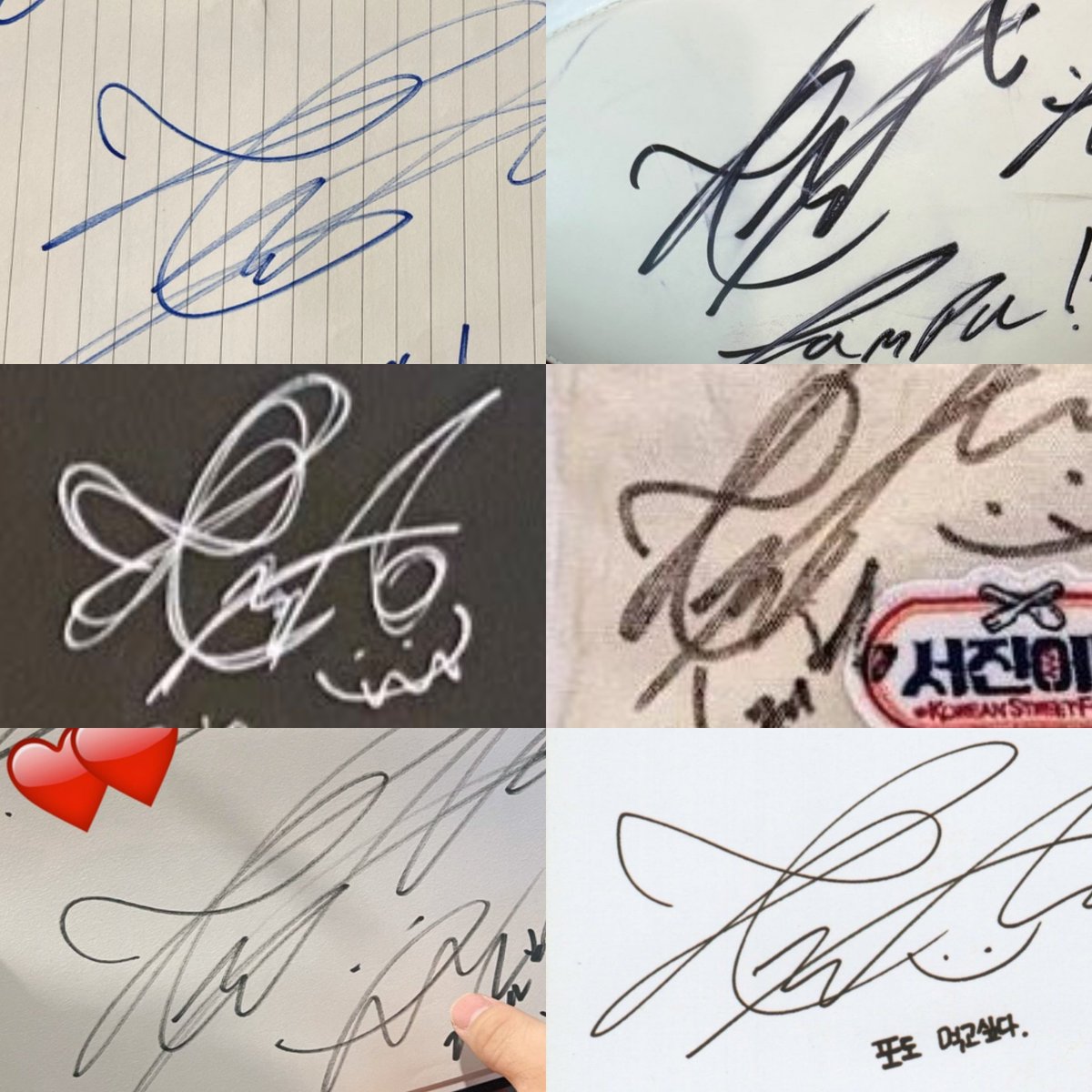 7withluv__'s tweet photo. I'll forever admire that lil clover on taehyung's autograph.. https://t.co/vt3mhb5uK5