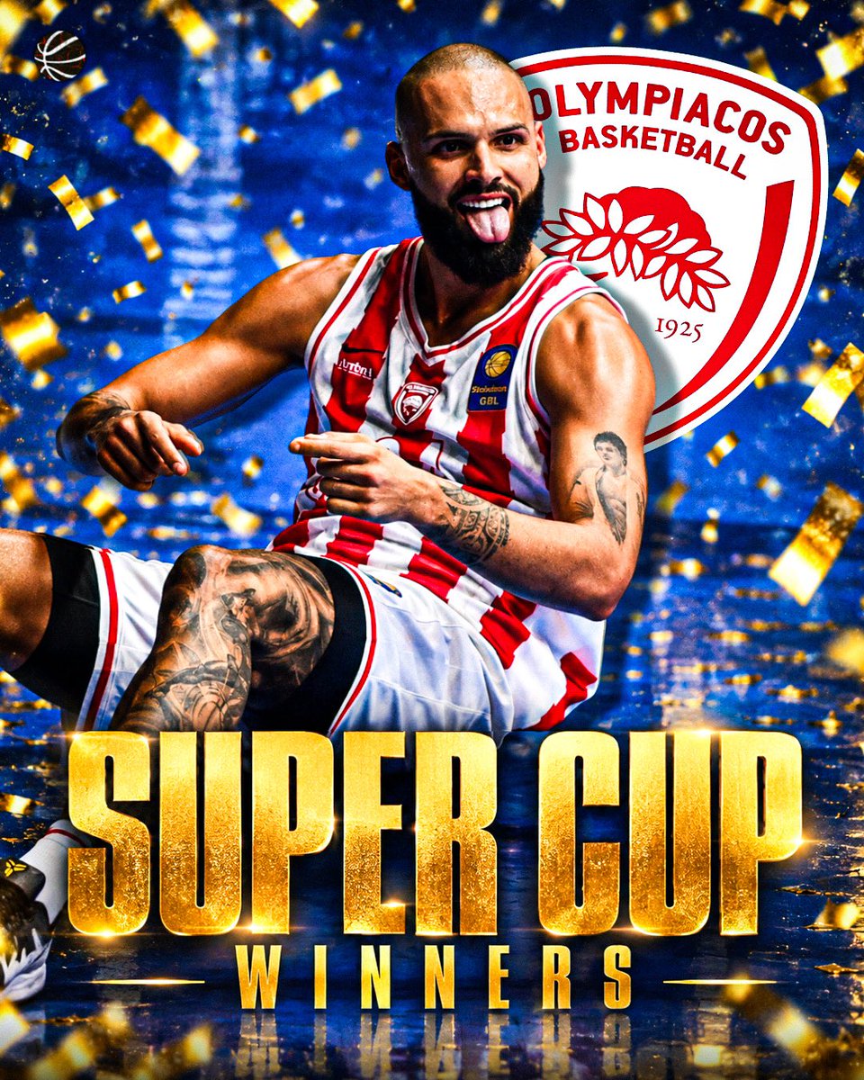bballmaniacs_'s tweet photo. Olympiacos are the Greek Super Cup WINNERS after a thrilling victory over PAOK in the final🏆

#olympiacosbc #olympiacos #greece #paokbc https://t.co/Kxh8NbotgI