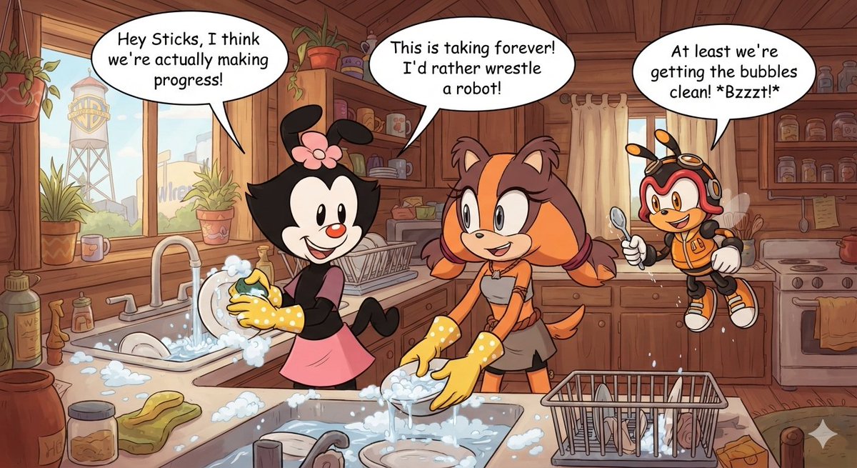 TommyHo46439136's tweet photo. Dot Warner Charmy the Bee and Sticks the Badger
#CartoonNetwork #CourageTheCowardlyDog #Animaniacs #SonicX @SonicXFrames #SonicTheHedgehog #SonicBoom #DotWarner #CharmyTheBee #SticksTheBadger #Courage #CourageTheDog https://t.co/rvabLc6R8l