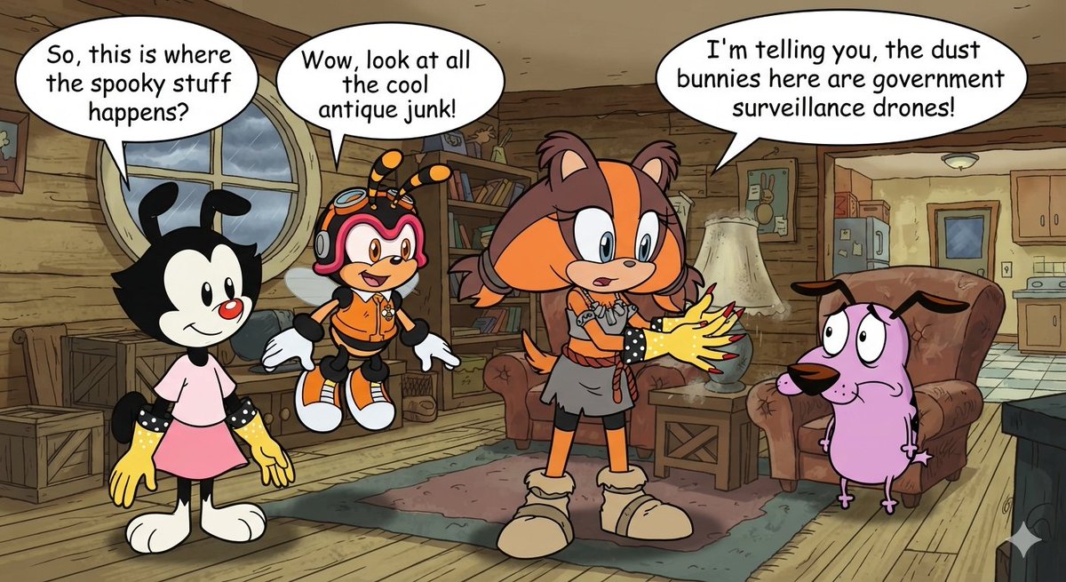 TommyHo46439136's tweet photo. Dot Warner Charmy the Bee and Sticks the Badger
#CartoonNetwork #CourageTheCowardlyDog #Animaniacs #SonicX @SonicXFrames #SonicTheHedgehog #SonicBoom #DotWarner #CharmyTheBee #SticksTheBadger #Courage #CourageTheDog https://t.co/rvabLc6R8l