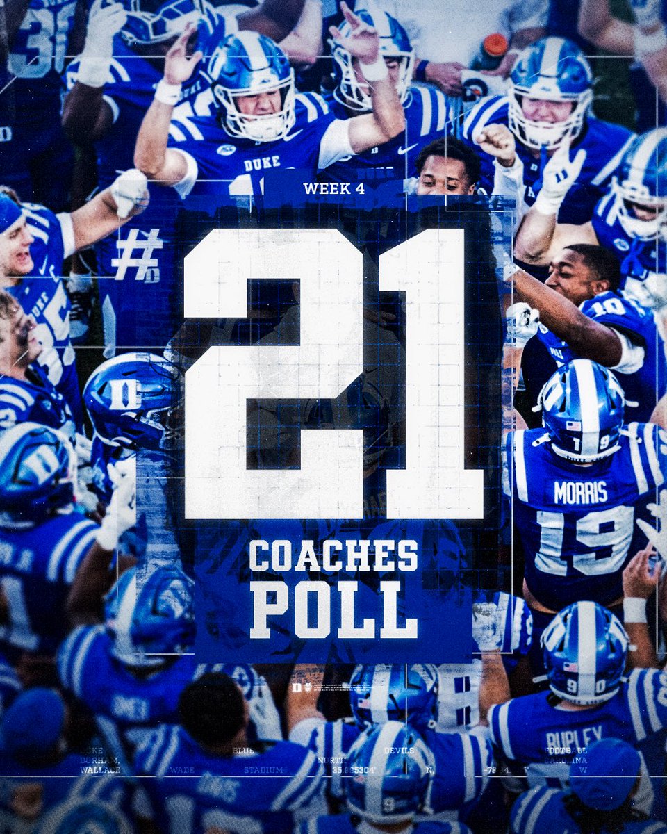 DukeFOOTBALL's tweet photo. 📈📈📈 https://t.co/8JhFU4tLlc