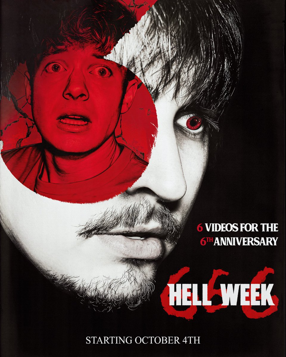SamandColby's tweet photo. 🔥HELL WEEK 666 begins October 4th🔥
6 back to back videos for the 6th anniversary!!

we put EVERYTHING into this, so excited it’s finally here cause this Hell Week has it all: guests being physically attacked by spirits, us nearly escaping cops, and some of the best paranormal evidence we’ve ever captured. (not to mention a different style finale we’ve NEVER attempted before…😈)

and massive shoutout to all our amazing guests for going by through terrifying nights and making this possible!!