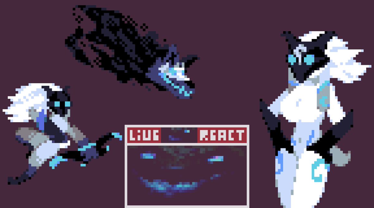 Swkodart's tweet photo. Kindred from lol/lmao
I hope u all like what i did!
Next is para- waait... i need  to drew that discord masqot...
#lol #kindred #pixelart https://t.co/QCXHKqaKzv