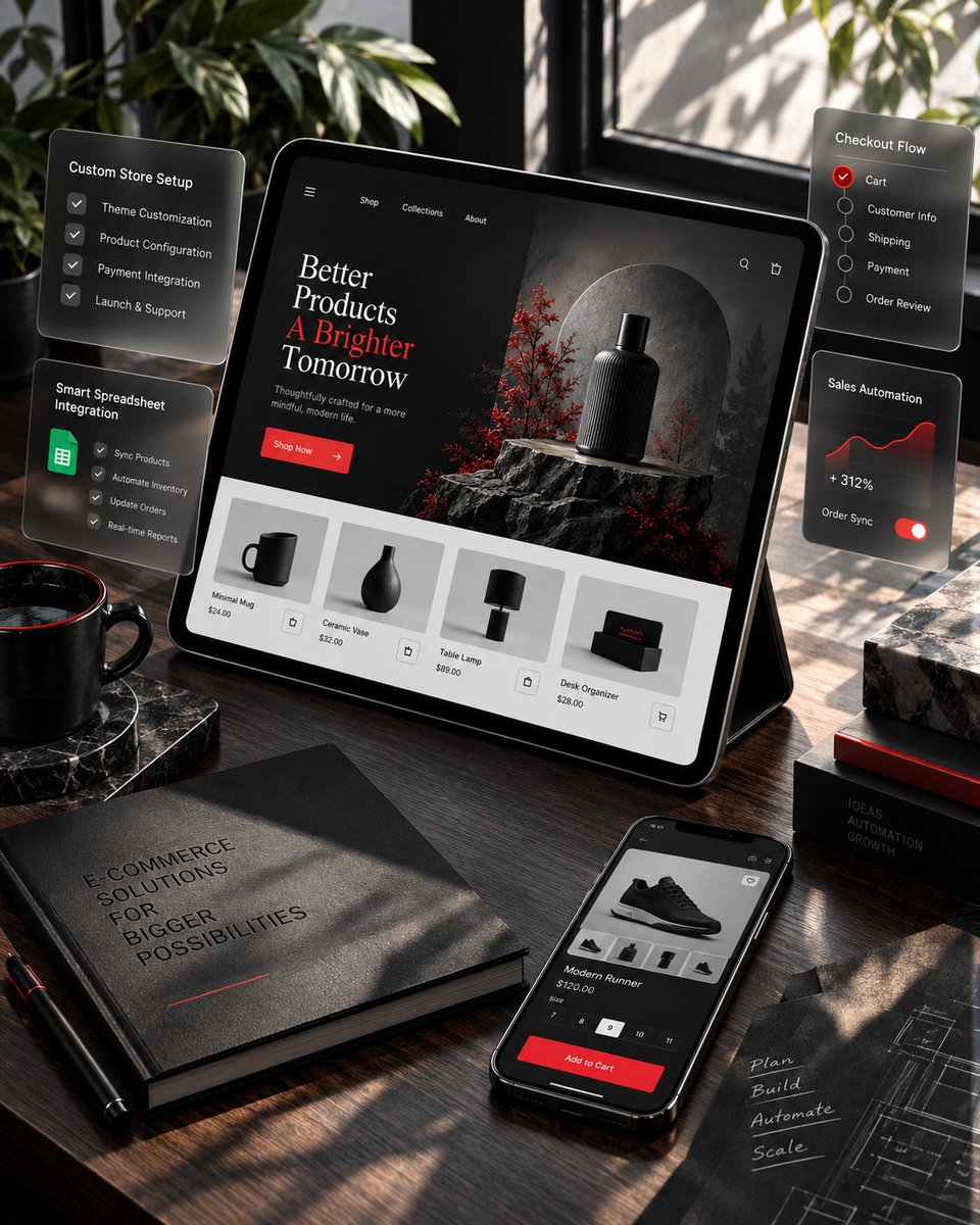 noahmoore4vopwt's tweet photo. Customers notice every extra click. Your team notices every repetitive task. Get a premium Shopify storefront paired with custom workflows and automation built to make digital operations faster, cleaner, and easier to scale. Email: https://t.co/oEHMXurgVh