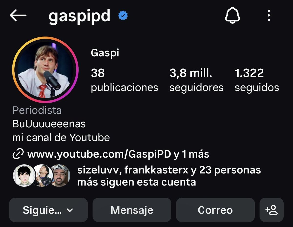 OOC_Momo's tweet photo. Entraste a instagram y por un seg pensaste que gaspi subió una historia https://t.co/QDDoPf8b3W