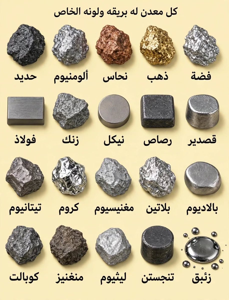 khalidyatnet's tweet photo. ألوان المعادن .. https://t.co/CDliEDQgej