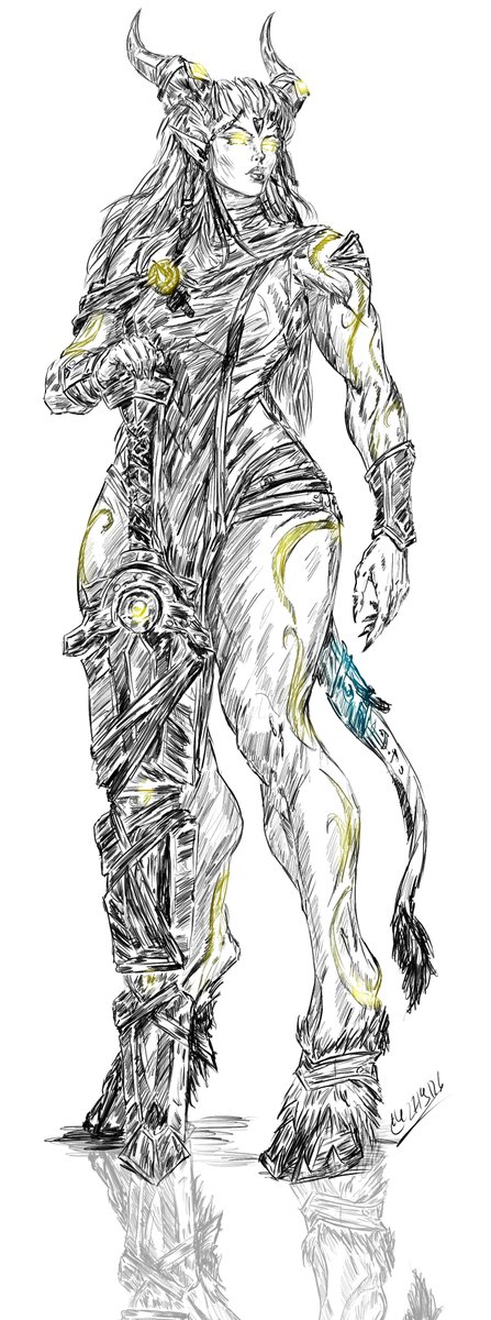 Ch4ngelingArt's tweet photo. Two Draenei fullbody sketch commissions for roleplayer clients!

#WoW #WorldofWarcraft #Warcraftart #Draenei #Lightforged #Commission #Sketch https://t.co/Jj9uvfcp5T