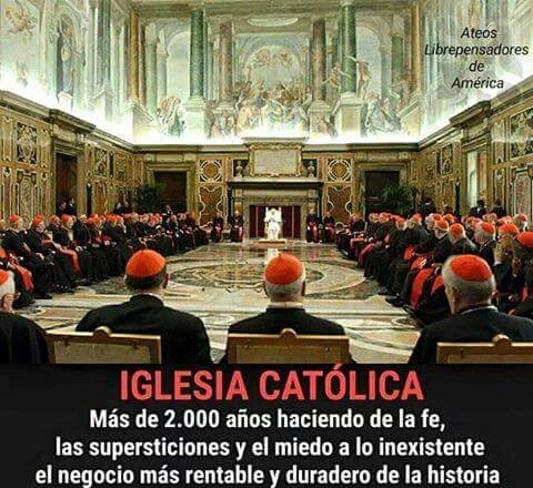 AntonioM646's tweet photo. Iglesia Católica:

Más de 2.000 años haciendo de la fe,
las supersticiones y el miedo a lo inexistente el negocio más rentable y duradero de la Historia

Los Ateos no imaginamos dioses
ni muertos que resucitan y salen volando ni ninguna de esas fantasías mágico religiosas

Please dale ReTwit

¡Sígueme y te sigo
el mismo día…!