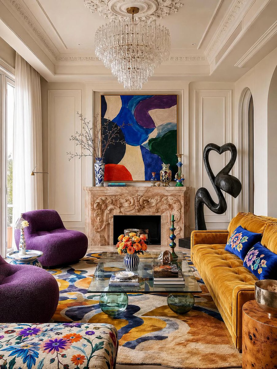 aurearch's tweet photo. A home full of color, art, and personality. https://t.co/ittVyTXGzb