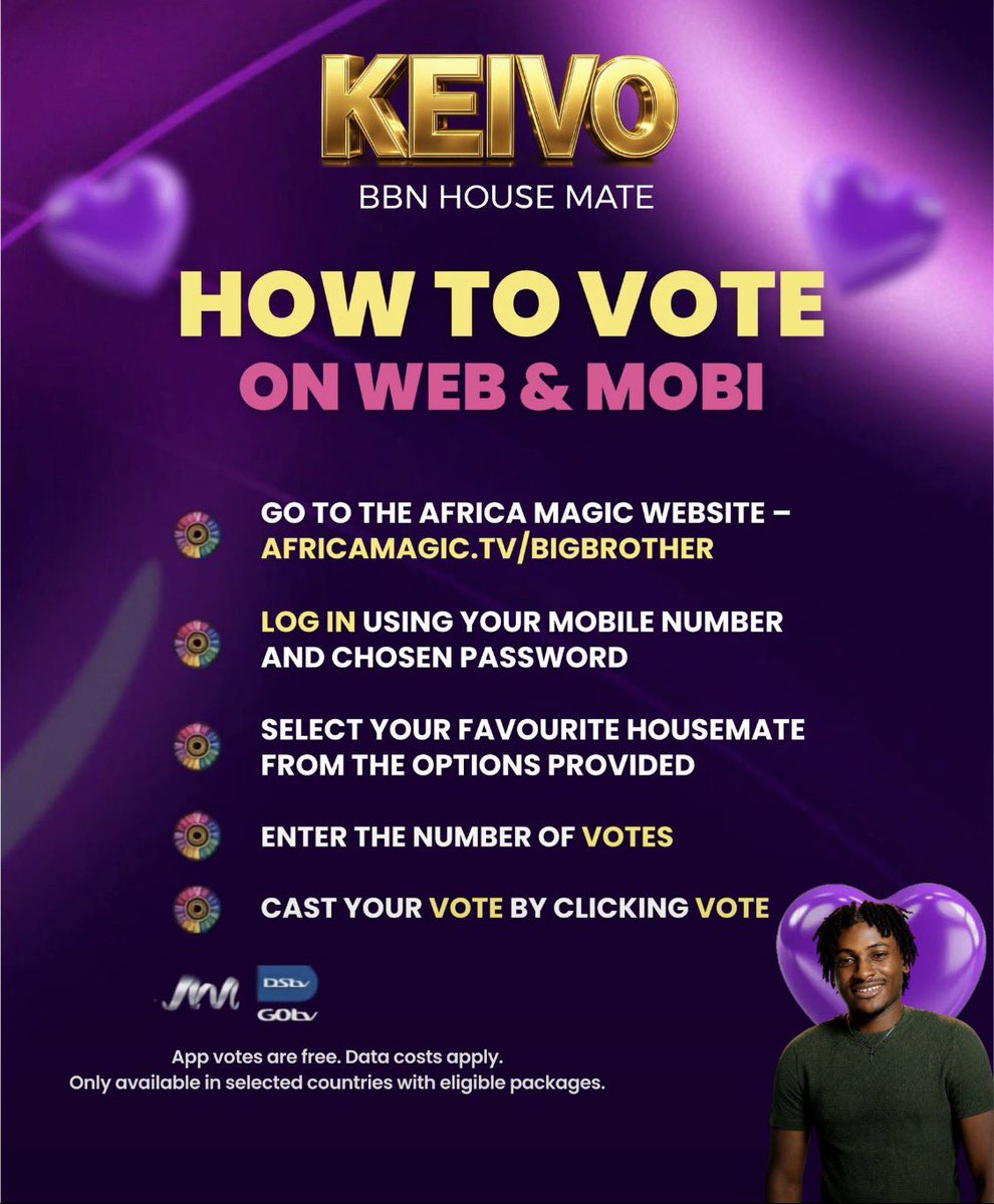 keivo_oi's tweet photo. The final journey begins now! Keivotes we have come so far to give up now, voting for finale is officially open! 

SHOW YA SEF ON THAT POLL!!!!!
VOTE KEIVO

#BBNaija
#Keivo
#VictorIkpe https://t.co/5btEmHmxyF