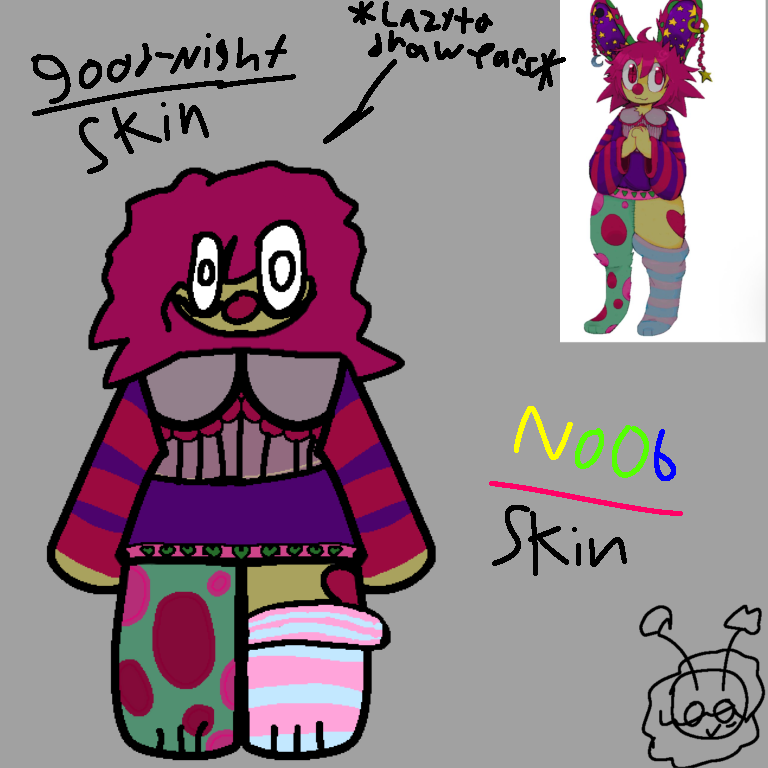 PoorthyJellyfih's tweet photo. I made Caroline as an concept skin for Noob. It's not good but it's something...?
#forsaken X #stomachbook https://t.co/hUXOCC1rKQ