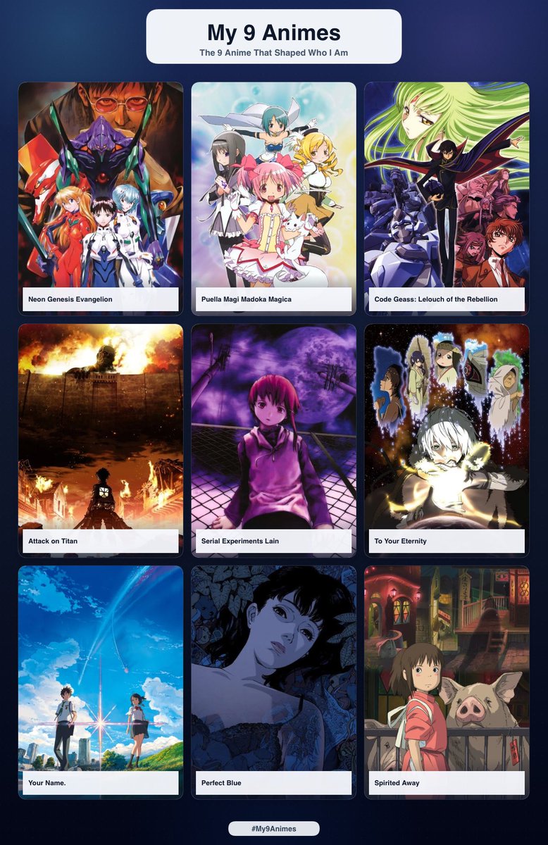 VinushkaaM's tweet photo. J’ai fais les anime aussi ! Les 5 premiers c’est à peu près fixe et To your eternity j’aime surtout le manga (lisez le). Faudrait que j’en vois plus. https://t.co/0d1nBacvyJ