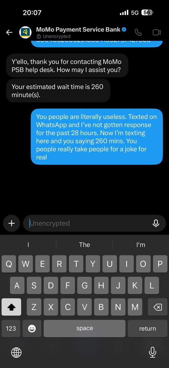 Treasureonyx's tweet photo. @MoMo_PSB you people are very useless. I’ve sent WhatsApp messages, mail and now I’m texting on x and you are giving me this nonsense response? Your service and customer service is shitty. Step up. Your competitors are doing way better. I for stick to my Opay o. https://t.co/ASZ38wpzQq