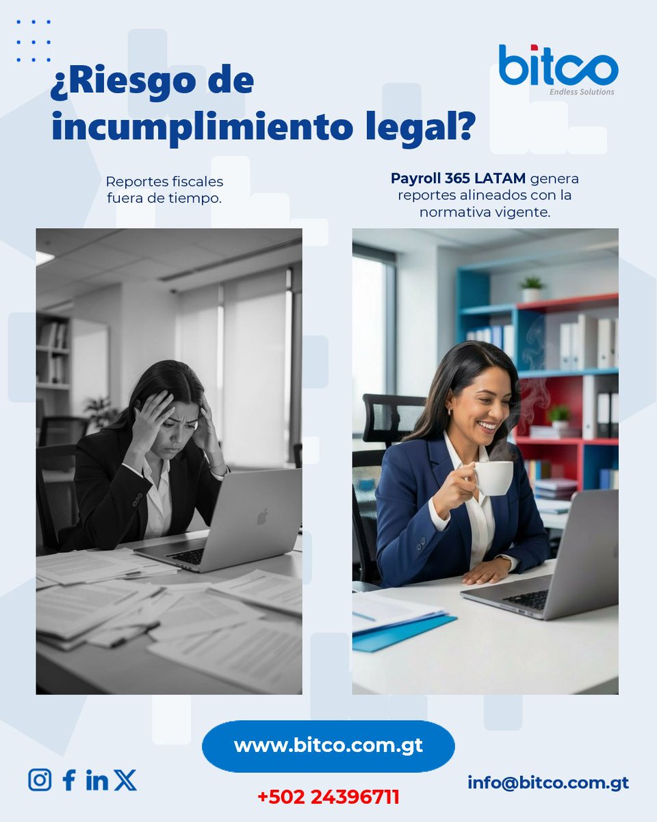 coinsagt's tweet photo. ⚖️ El cumplimiento normativo requiere procesos confiables. Con #Payroll365LATAM, facilita la gestión de nómina y fortalece el control administrativo. 🚀 Confía en Bitco para implementar o actualizar tu solución tecnológica.
#finanzas #empresarial #MicrosoftDynamics365 #Bitco https://t.co/8pKOhdCoQw