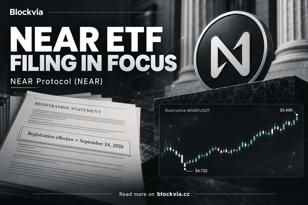 blockvia_'s tweet photo. near:native  is up 12.70% at $5.43. A Bitwise NEAR ETF registration became effective on Sept. 24, but that alone doesn't confirm trading has begun. 

▶Follow the story at https://t.co/6R1ttS0L9B 

#NEAR #NEARProtocol #CryptoNews #ETF #Crypto https://t.co/ke9g8FxpMw