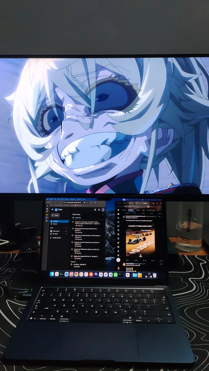 GourabAlive's tweet photo. Just finished the Saga of Tanya the Evil Season 2 Finale. 
That smile... absolute, undiluted terror. 😱 The perfect expression for a grand finale. 

#SagaOfTanyaTheEvil #Anime