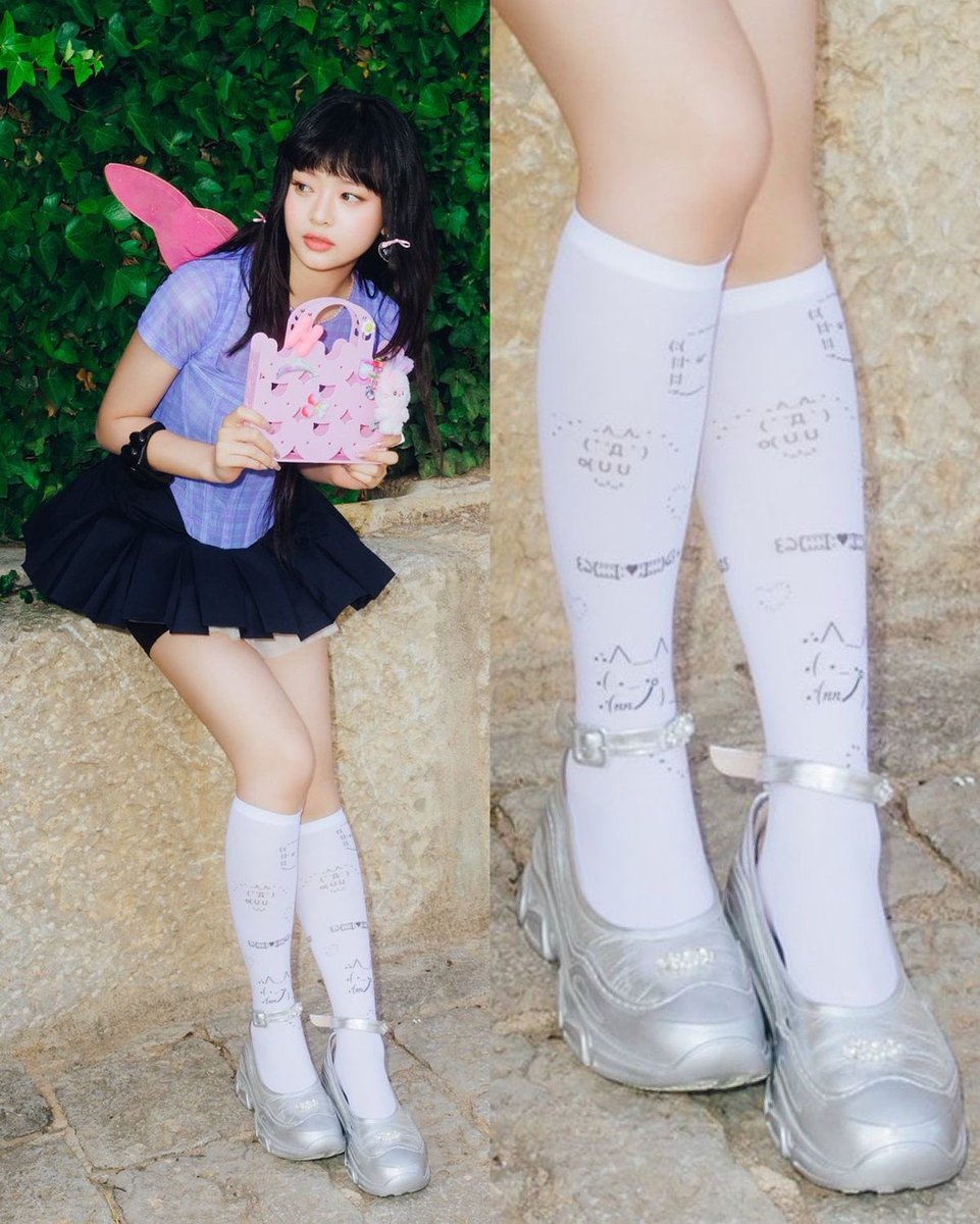 uchihaswan's tweet photo. Hanni wearing Simone Rocha Silver Low Trek Mary Jane Ballerina Flats, i think im in love https://t.co/ccDbYatHOK