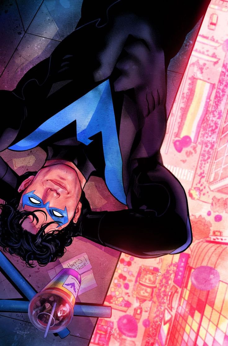 DCPostsArchive's tweet photo. Nightwing #93 Pride Month Cover by Nick Robles https://t.co/gYK0erEHDw