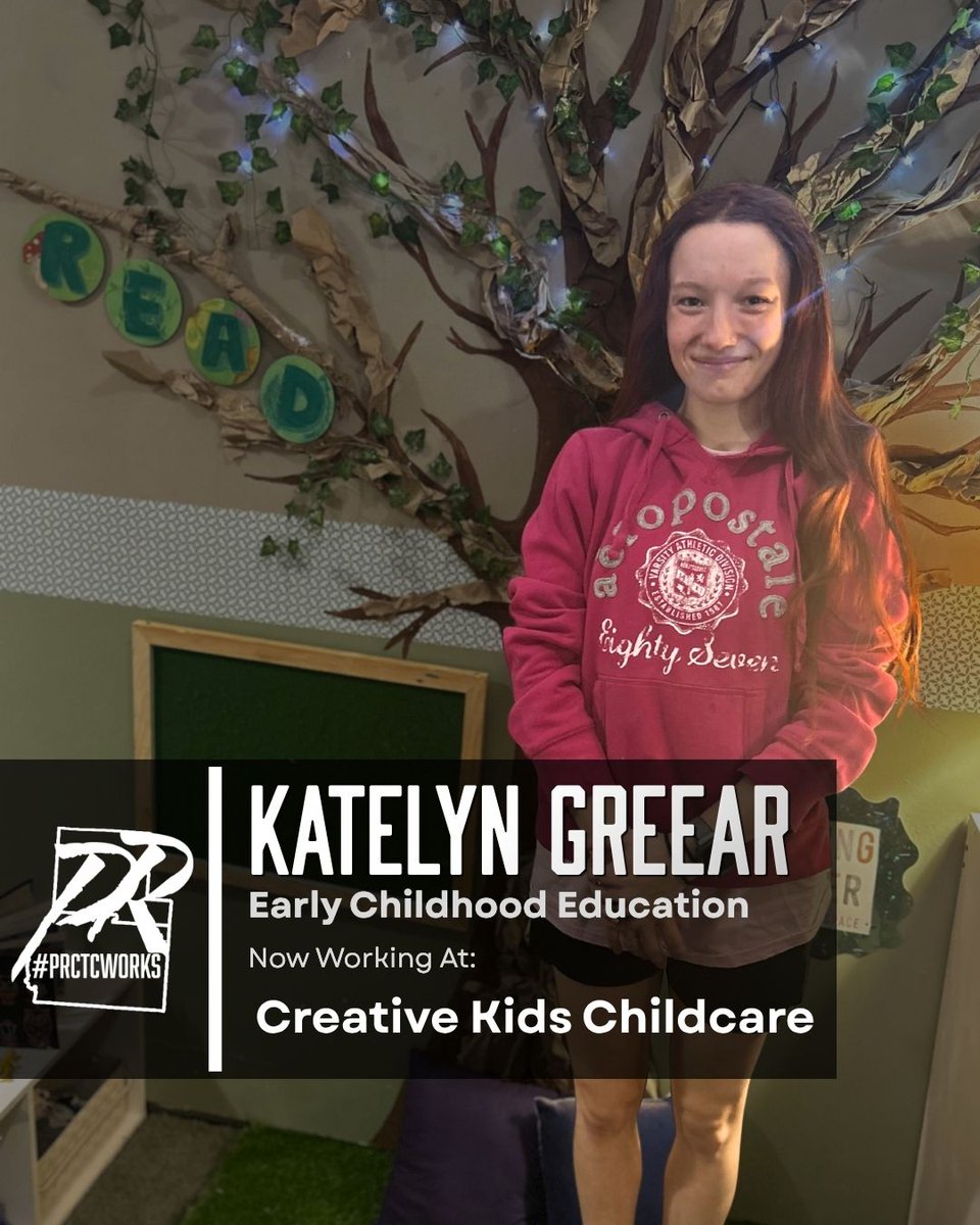 PickawayRossCTC's tweet photo. 🍎 Helping little learners grow while building a career of her own!

Meet Katelyn Greear, an Early Childhood Education senior on job placement at Creative Kids Childcare. That’s future-ready!

#PRCTCWorks #FutureReadyPRCTC #EarnAndLearn #CareerTechOhio #NextReady https://t.co/4dC9FvxVln