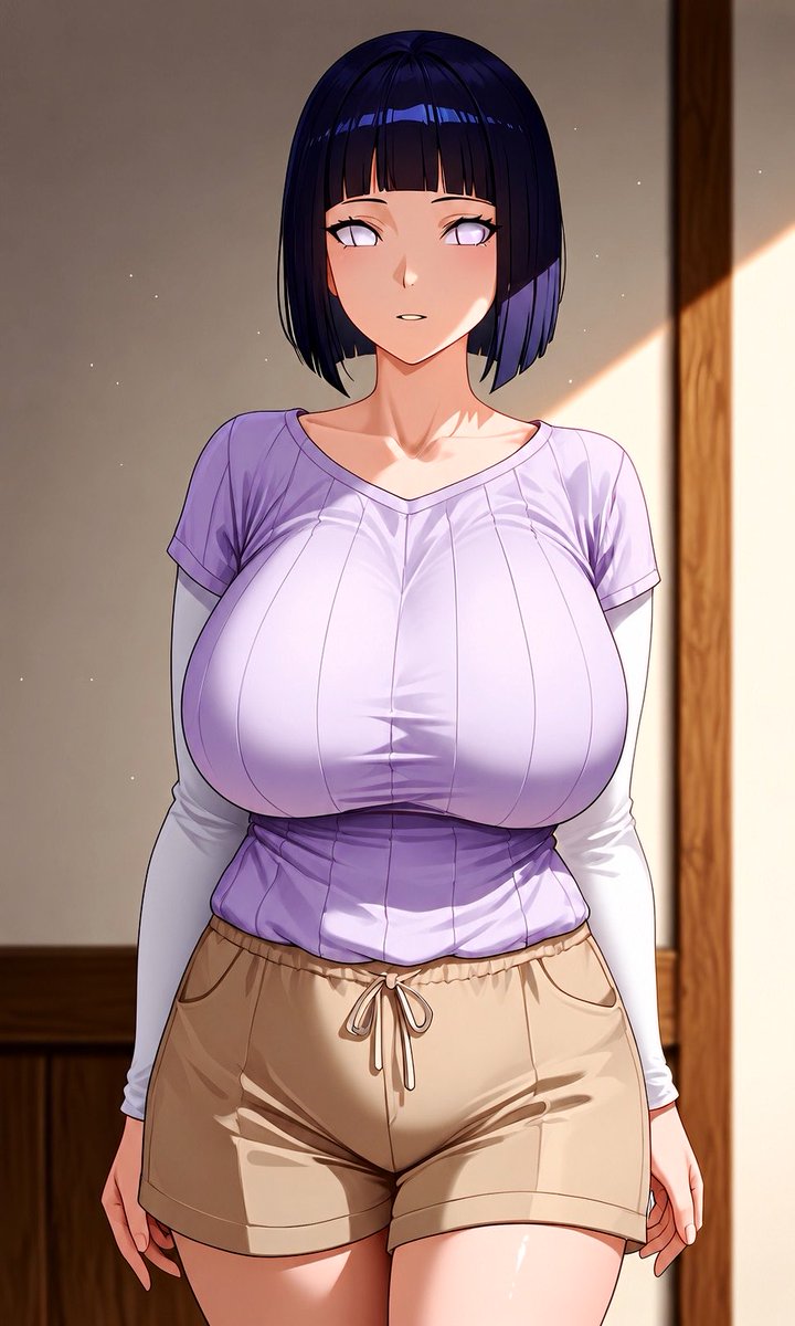 hinata_thicc's tweet photo. Oh! Naruto-kun. 😳 I didn’t hear you come in… https://t.co/h7YlbpsYfv