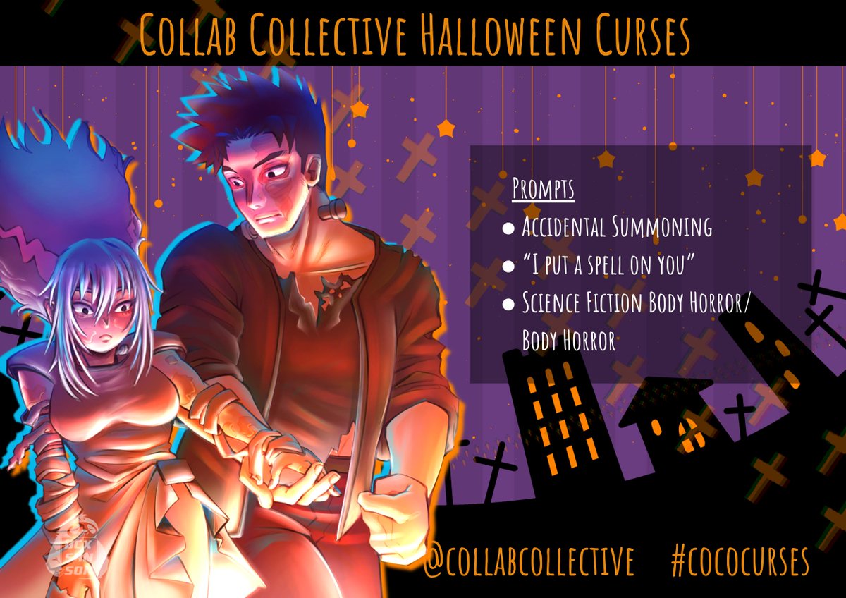 bnhacollabco's tweet photo. Well, well, well... Love is in the air. 🖤 Meet Frankenstein's Monster and his beautiful Bride.

Are they a match made in heaven? Or maybe they're a match made in hell? One may never know.🕯️✨
#BNHA #Halloween #Cococurses https://t.co/C1ndzm62VE