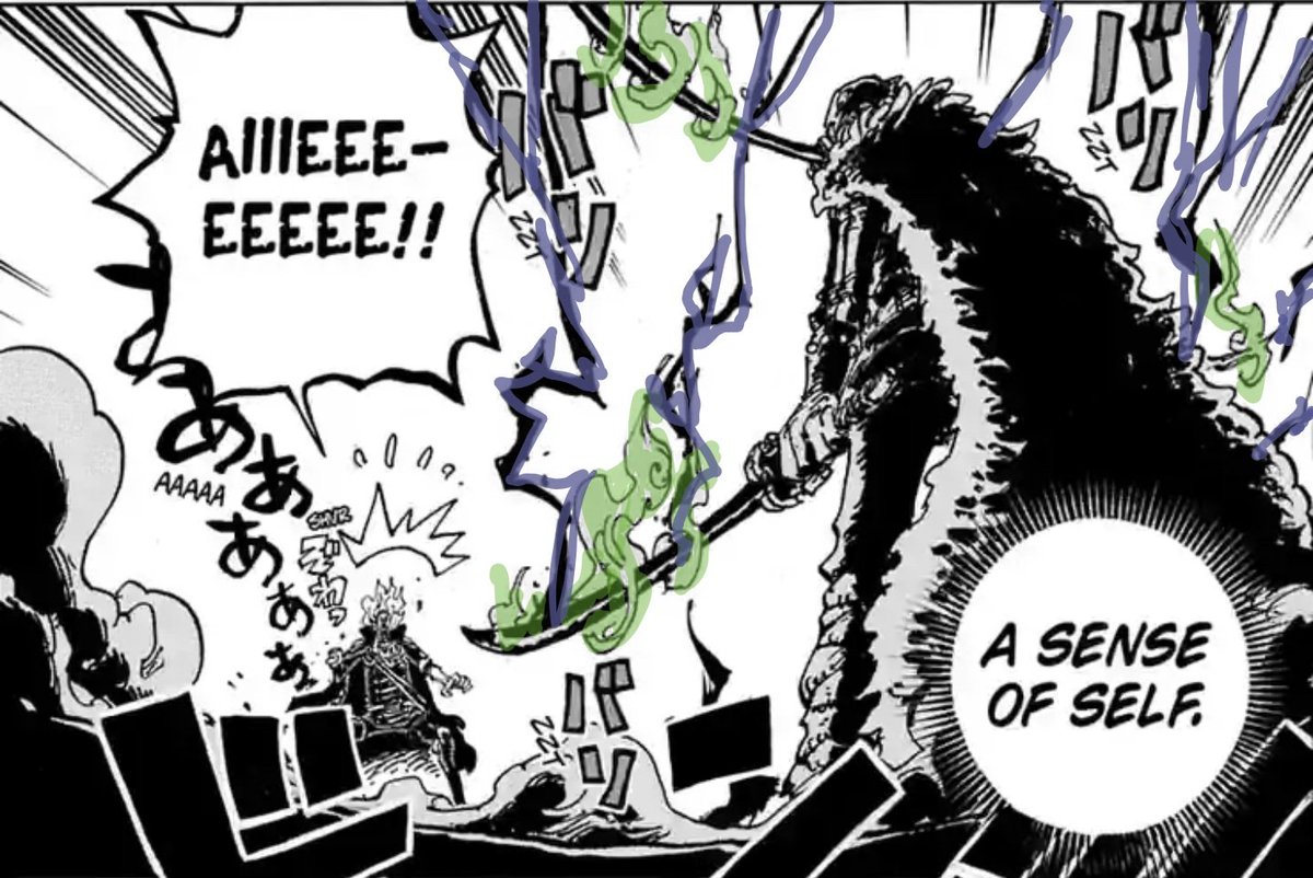 Nefertari_Salem's tweet photo. @MelonTeee He unlocked Conqueror's Infusion in 3 scenarios that I think represents his 3 senses of self:

1. Greatest Swordsman
2. Sanji's Rival
3. Luffy's Right-Hand https://t.co/1fQWPI9fYv