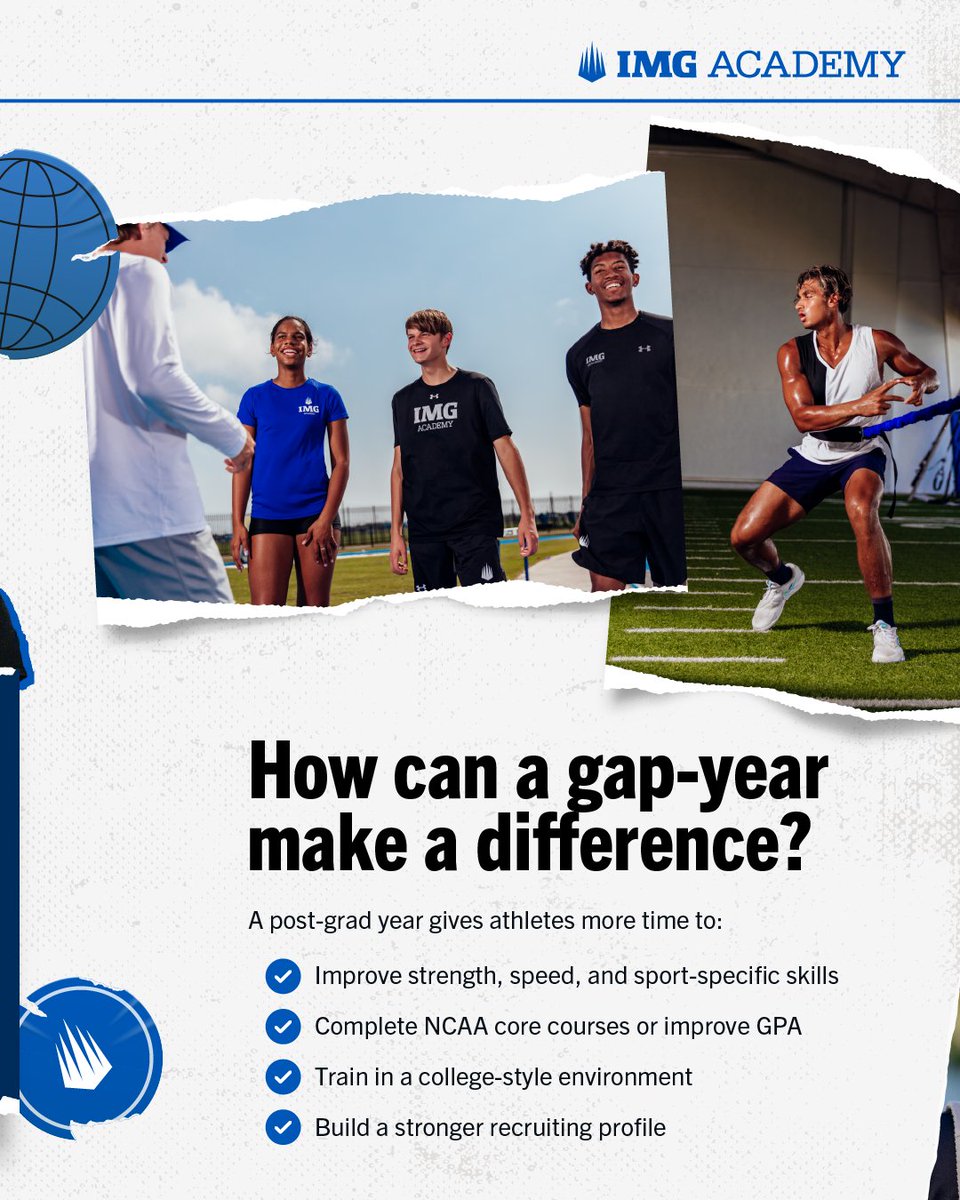 IMGAcademy's tweet photo. Success isn't about rushing to the next level—it's about arriving ready for it. 🙌

With an additional year in a gap-year program, athletes can continue developing physically, improve their academic readiness, and build a stronger recruiting profile.

https://t.co/YBFZxxWLky https://t.co/qBsMPbC6kT