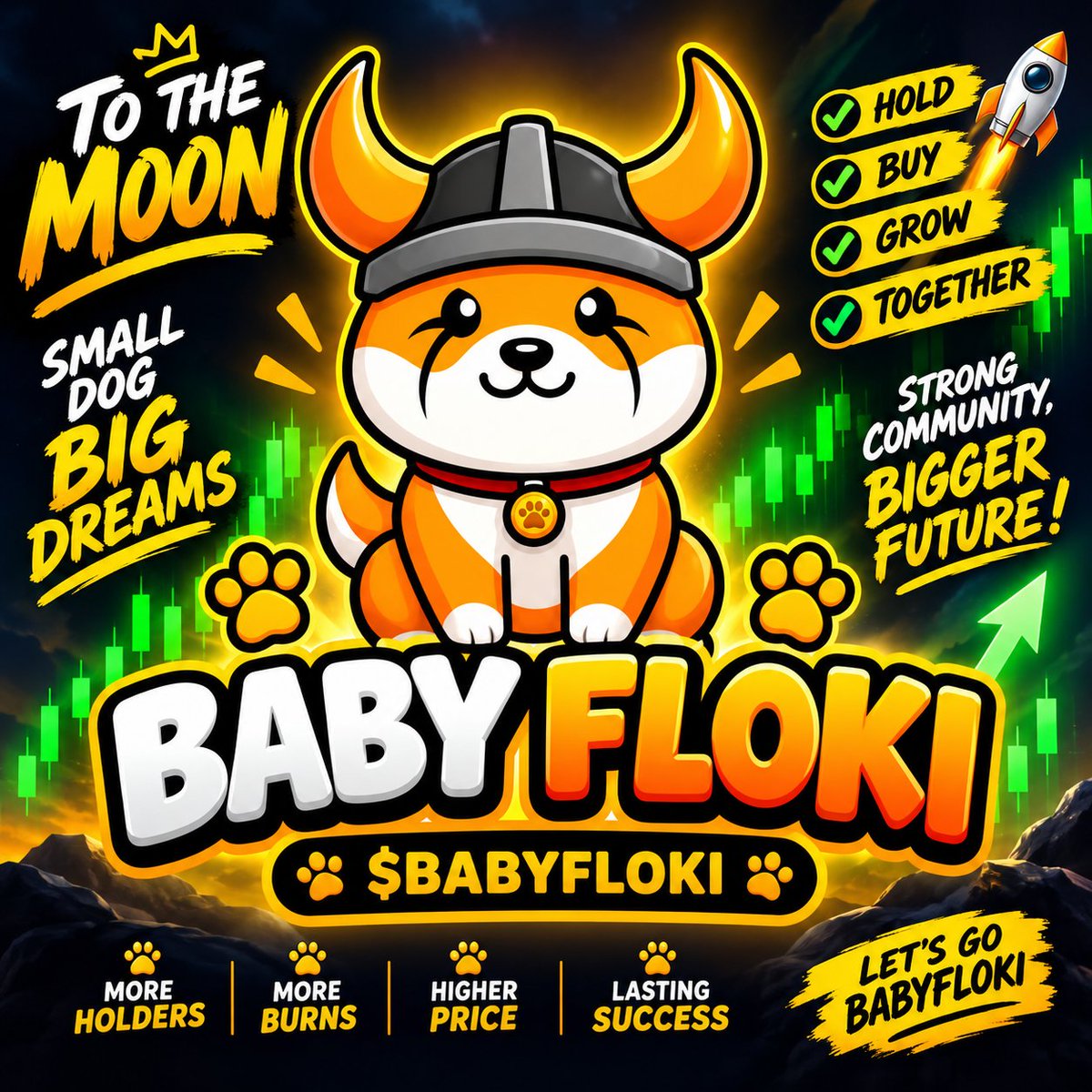 BABYFLOKICTO's tweet photo. 🚀 BABYFLOKI IS COOKING! 🔥🐺

Something MASSIVE is cooking behind the scenes, and the energy is building! 👀

This week could be a big one for BABYFLOKI. 📈🔥
Keep your eyes on it and stay tuned for what’s coming! 🚀
Ca : 0xa872FC2cc4b2A973c1f94fb91EA6D99e7332E8c1
https://t.co/jh55igDz7j

#BABYFLOKI #FLOKI #Crypto #Memecoin