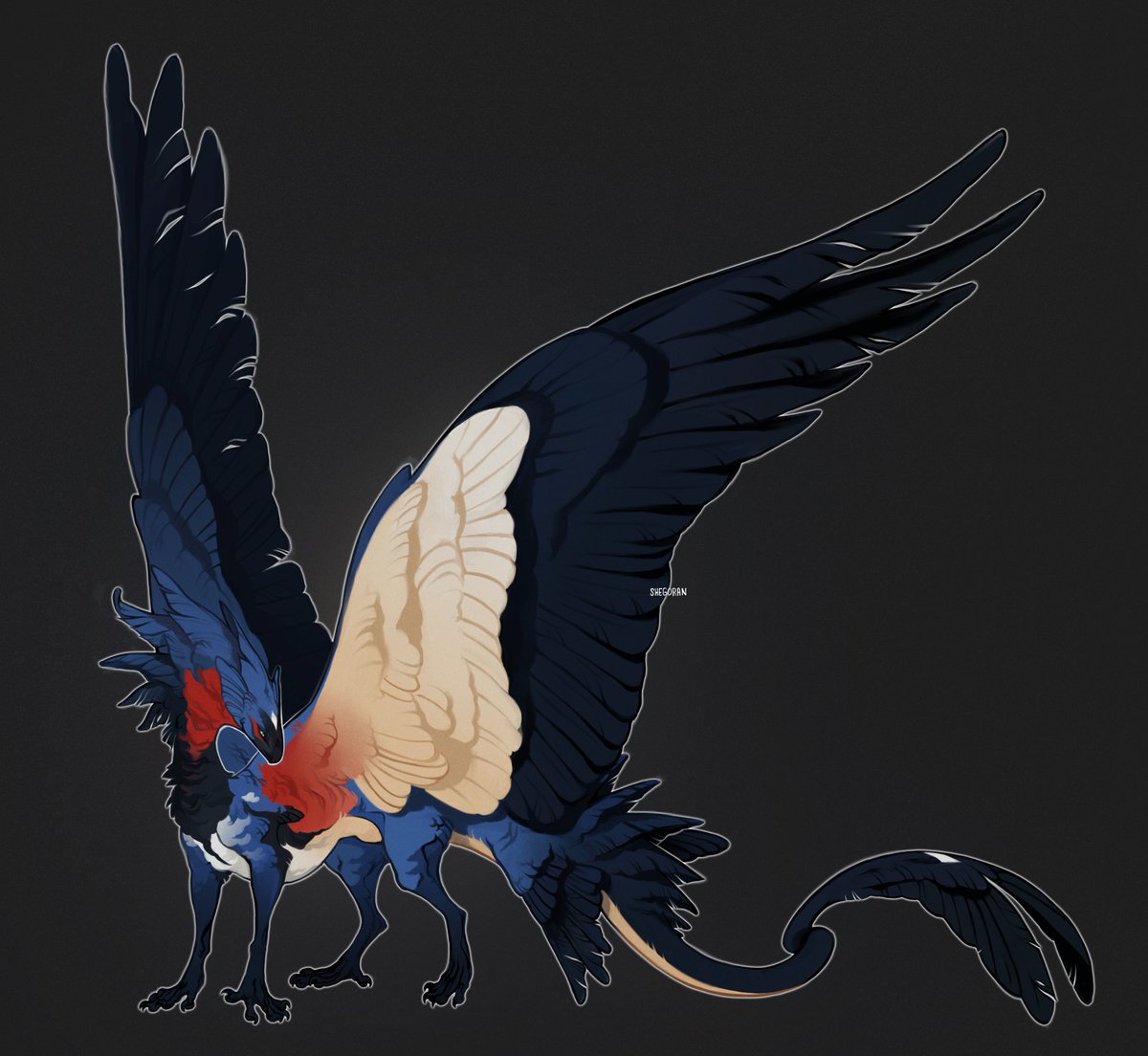 shegoran's tweet photo. Swallow dragon adoptable https://t.co/5S2h5YXa9k