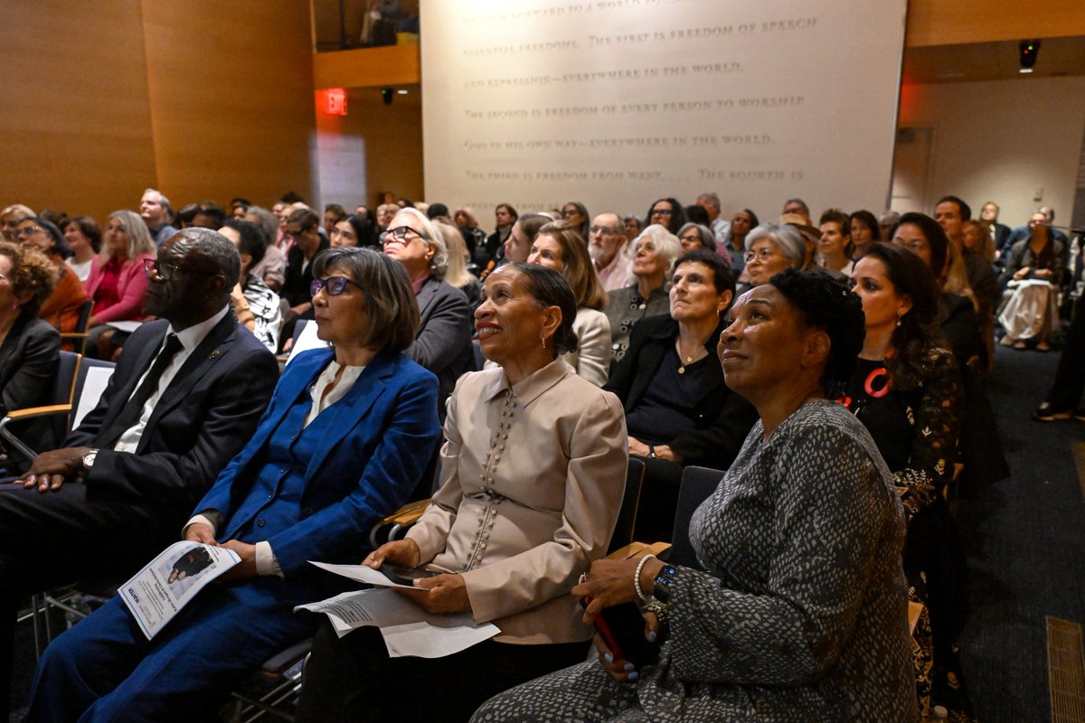 TheElders's tweet photo. While in New York, @DenisMukwege honored the lives of Gloria Steinem and Robin Morgan at Roosevelt House.

He recalled how, after he was forced to flee Congo in 2012, Gloria reminded him that the fight for women's rights, for peace and for justice is never won in a day - it is the work of lifetimes.

"There is only forward," he told those gathered. "Because of Gloria, and because of Robin, we have the light to guide us."

Hosted by Roosevelt House, co-sponsored by the Sisterhood Is Global Institute.