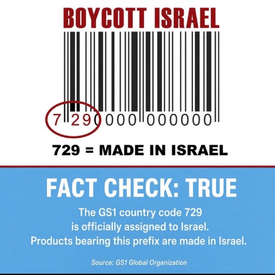 RickyTheGuido's tweet photo. Boycott Israel. https://t.co/x7PuhDJocl