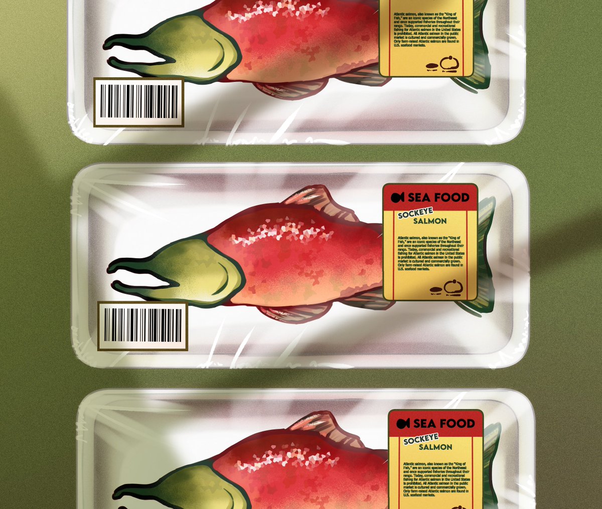 razenarsl85577's tweet photo. SALMON!!! 
i wanted to try that package drawing for soooooo long! https://t.co/xtFSzr9Qwj