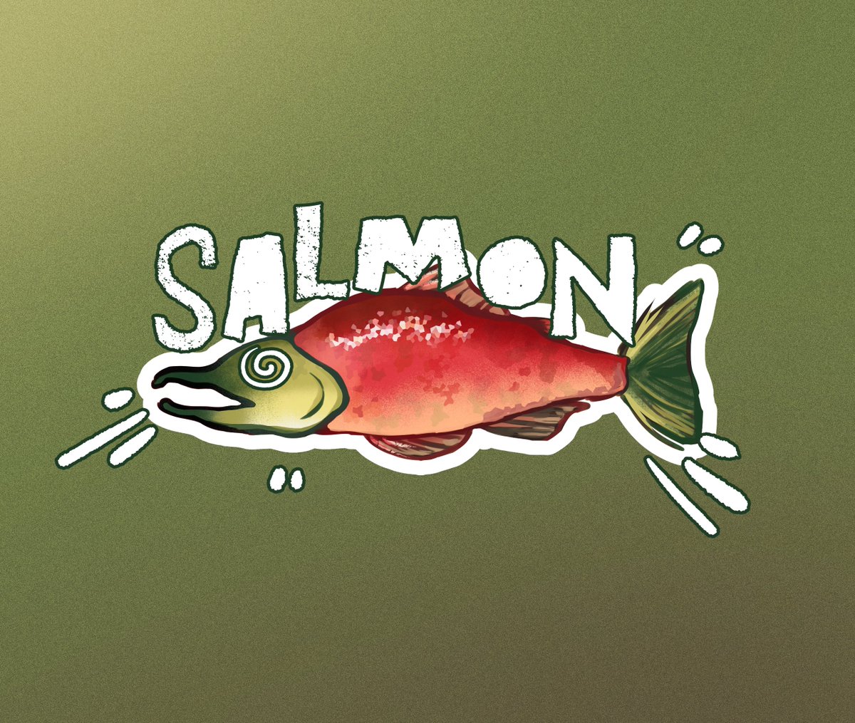 razenarsl85577's tweet photo. SALMON!!! 
i wanted to try that package drawing for soooooo long! https://t.co/xtFSzr9Qwj