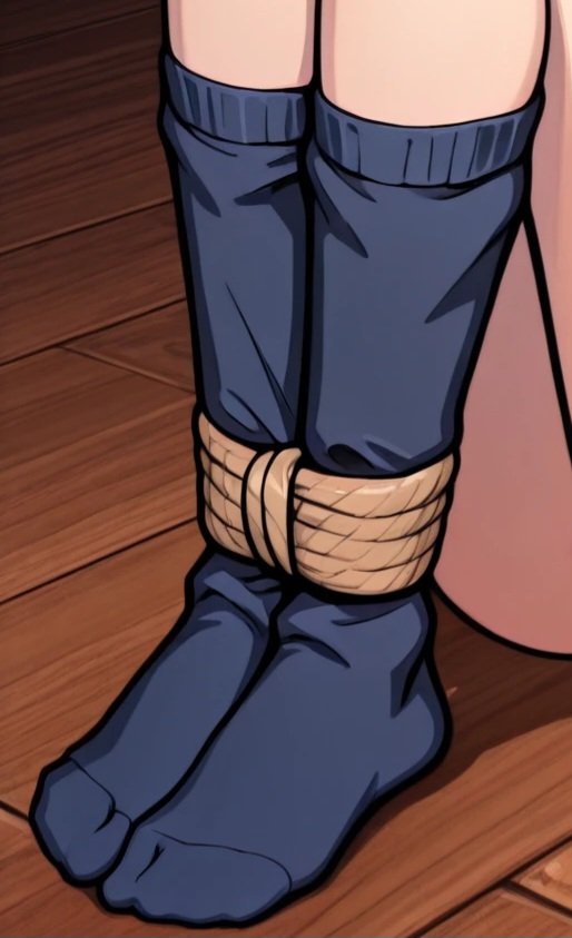 CartoonCaptor's tweet photo. To put it into perspective, here's something from my next project. #bound #bondage #feet #socks #boundfeet #boundsocks https://t.co/vWvWlfjINk