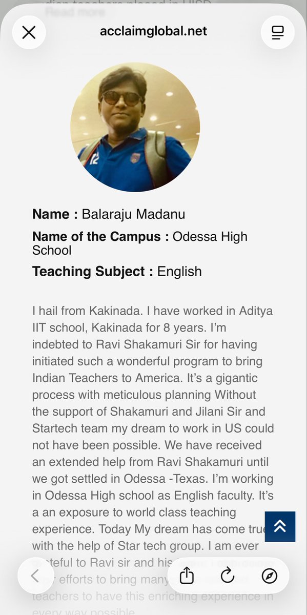 PlumbNick's tweet photo. Here’s where the story of Indian K-12 teachers in Texas gets much bigger.

Puspa says her journey to America began with an Andhra Pradesh Non-Resident Telugu Society (APNRT) advertisement in an Indian newspaper. She was tested at APNRT’s office and APNRT worked with Acclaim on the recruitment process that brought her to the U.S.

At the same time, APNRT was working with ITServe to help U.S. based Non-Resident Telugu owned staffing companies establish operations in Andhra Pradesh, offering discounted rent, hiring subsidies and even changes to government-contract eligibility rules. 
ITServe then lobbies Congress and federal agencies on H-1B and immigration policy and in 2023 it created an FEC-registered federal PAC to participate directly in U.S. campaign finance.

Same government-linked network. Recruit Indian labor into America, while pulling American business investment and jobs back to India. It’s an extraction model running in both directions.

What exactly are we preparing our own kids for if Texas is spending taxpayer money to recruit English teachers from India while the same networks help move American business activity back to India? At some point this stops looking like a labor shortage and starts looking like a system designed to make American workers compete with the entire world for jobs in their own country.